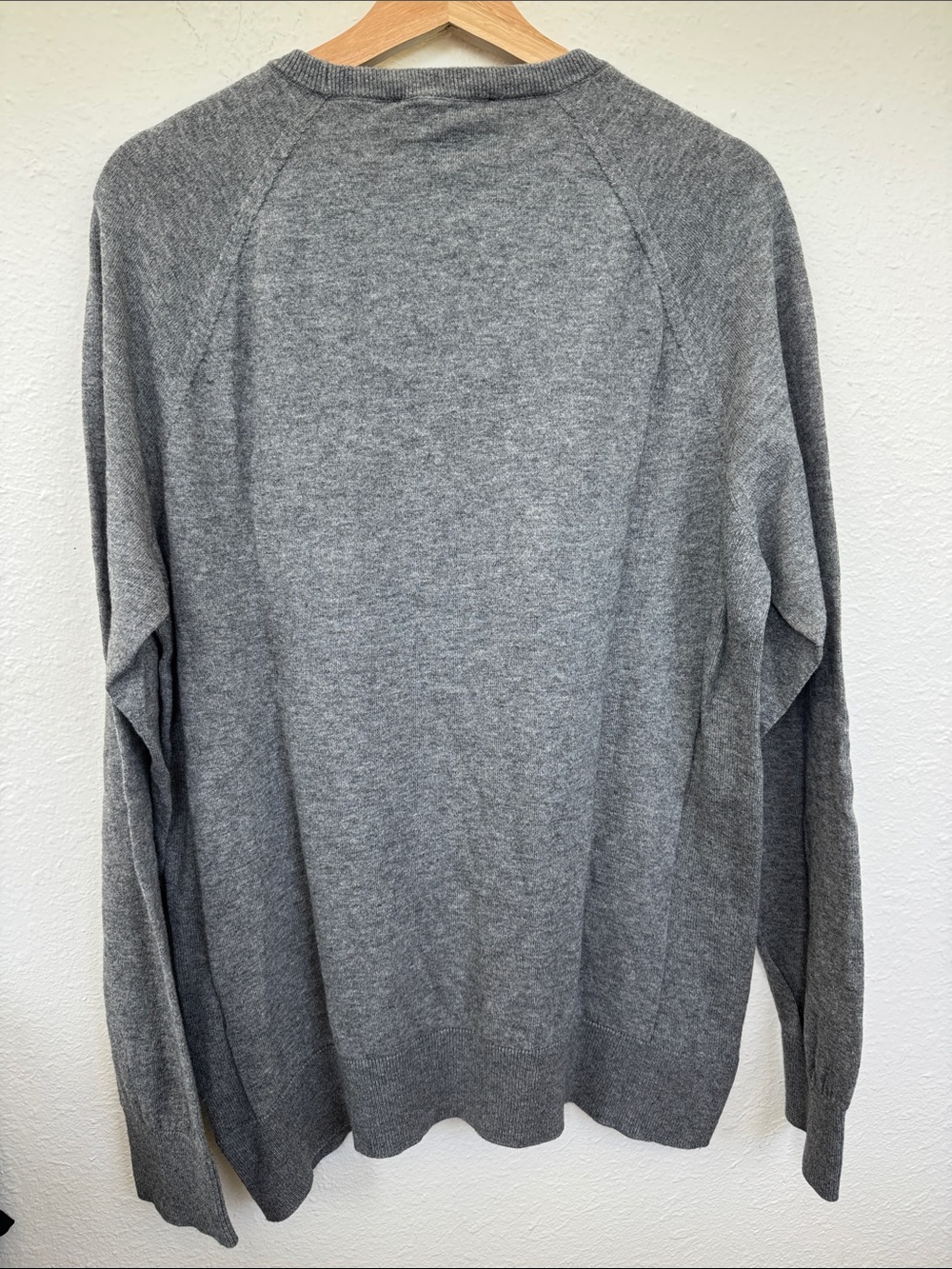 American Giant Merino Wool Cotton Crewneck Sweater Gray Size Large Made in USA - Picture 7 of 7